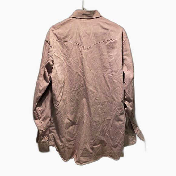 Vintage Wrangler Cowboy Cut Regular Fit X-Long Tails Men's Shirt Size 17-35 - Picture 2 of 5